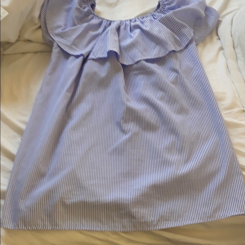 Shein blue striped mini dress